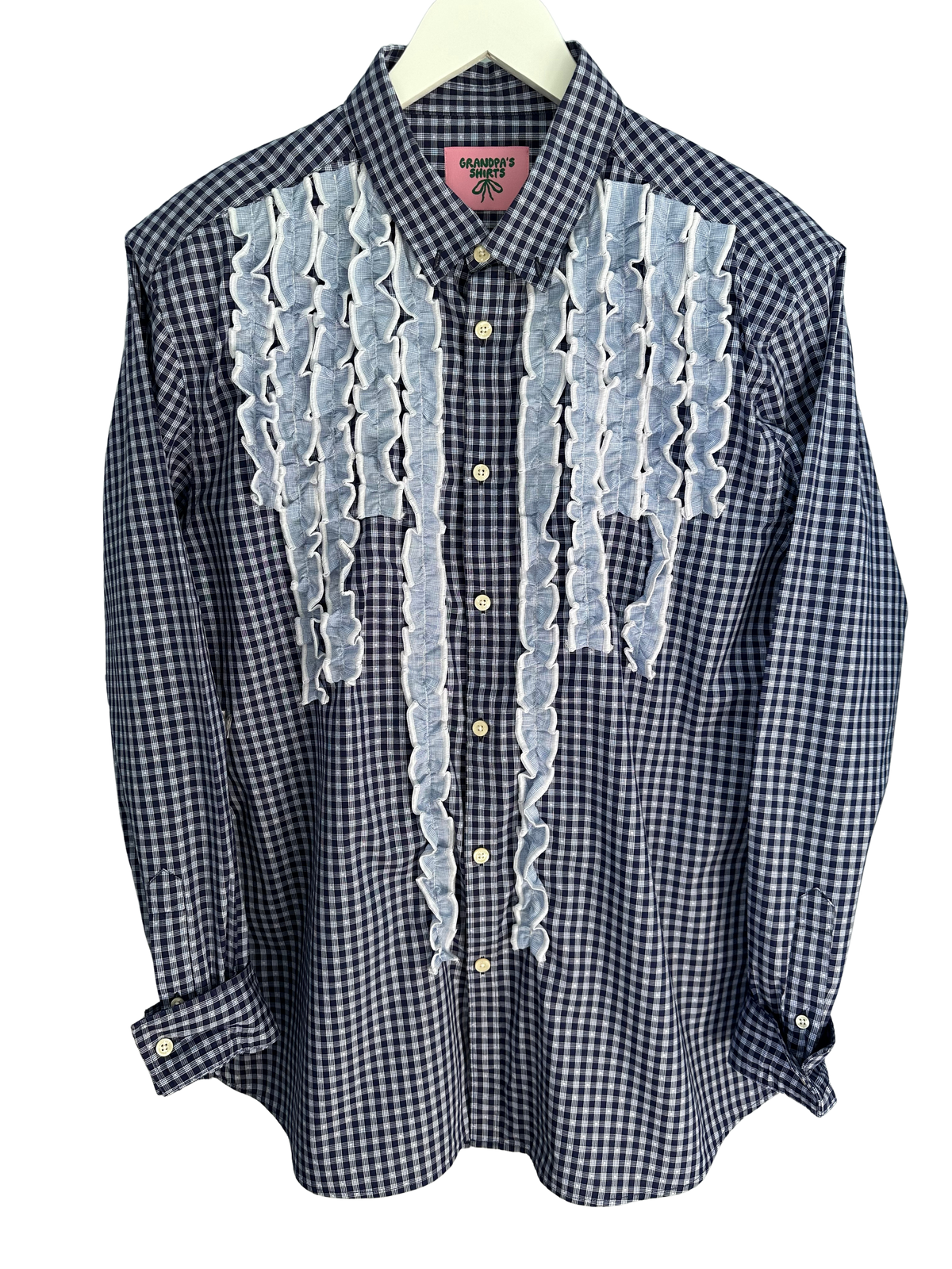 Tabetha Shirt - Medium (Blue check)