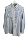 Tabetha Shirt - Large (Blue Stripe)