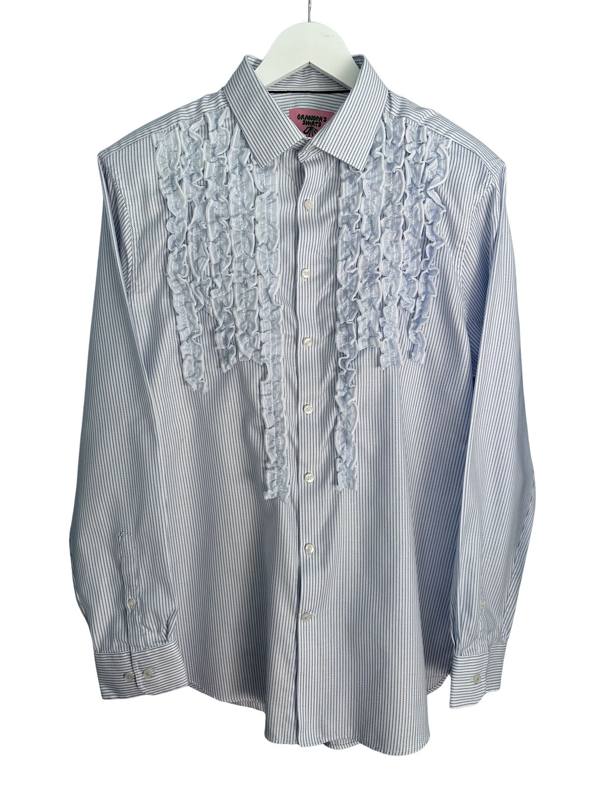 Tabetha Shirt - Large (Blue Stripe)