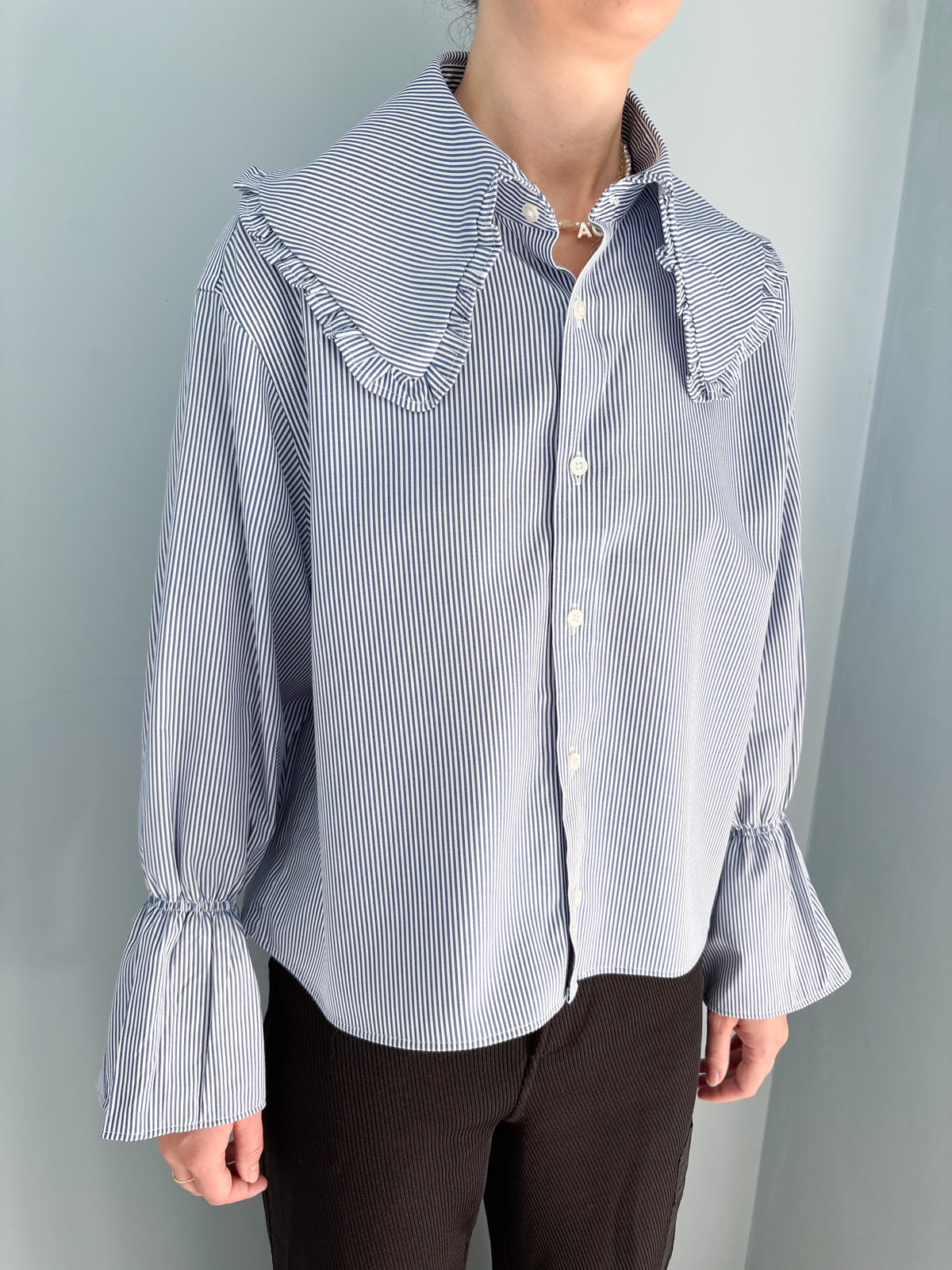Lily Shirt - Blue Stripe