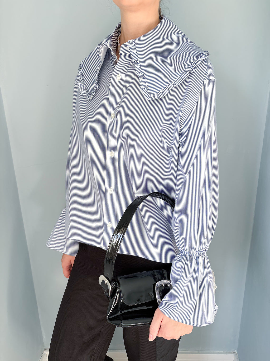 Lily Shirt - Blue Stripe