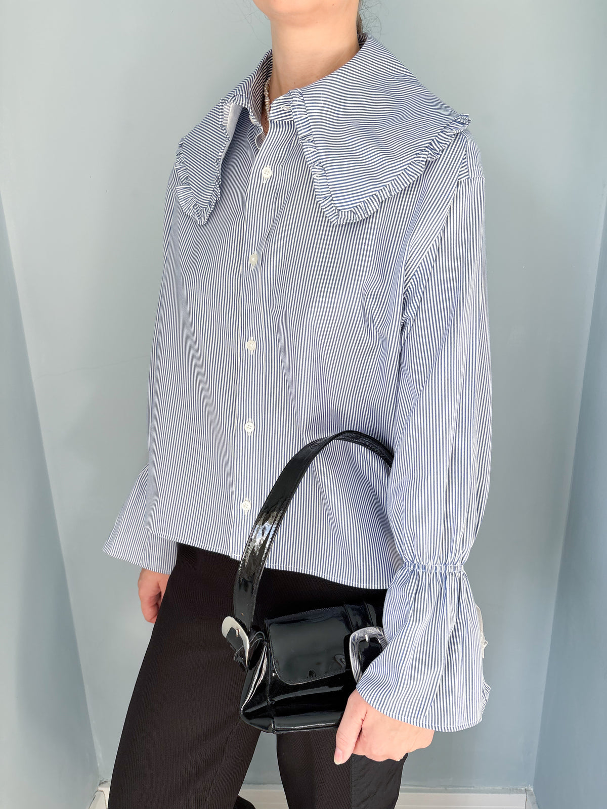 Lily Shirt - Blue Stripe