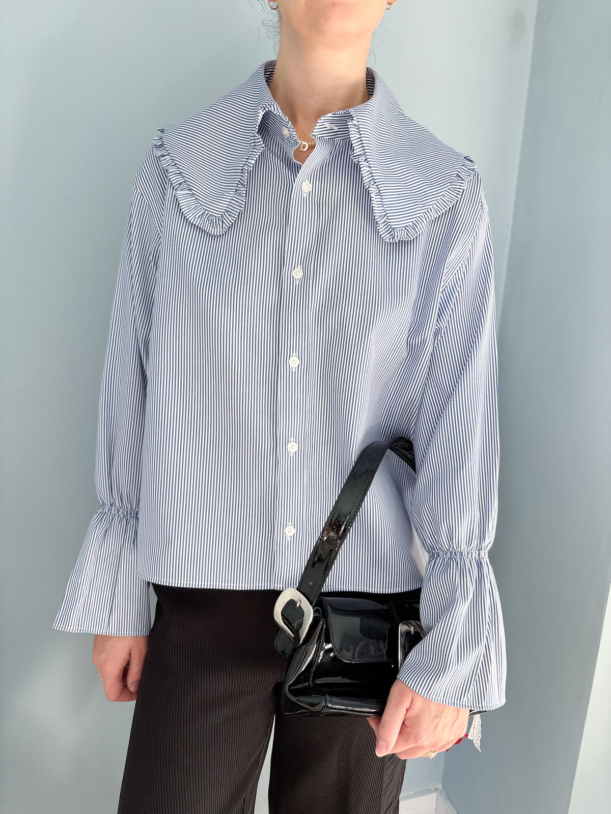 Lily Shirt - Blue Stripe