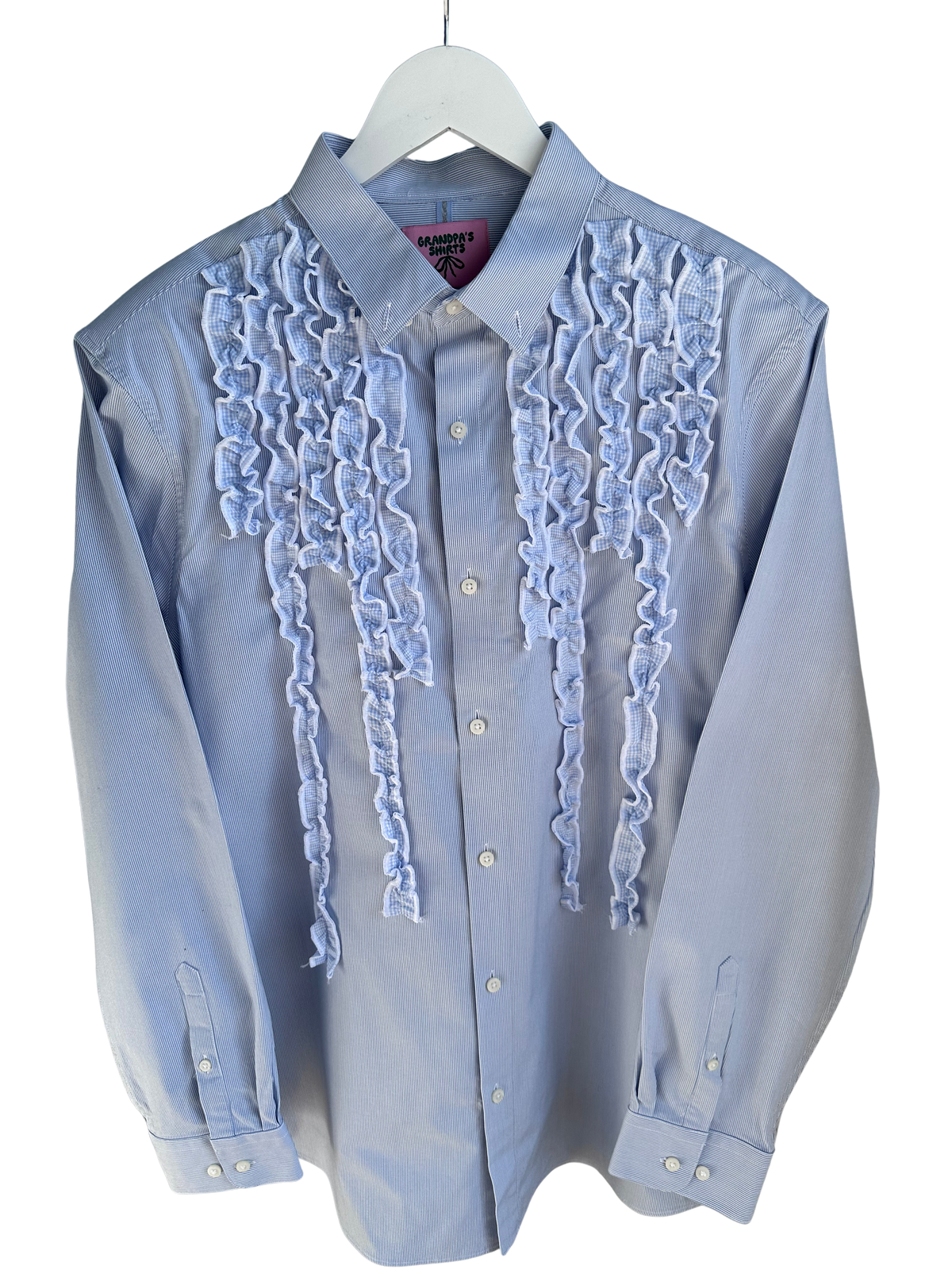 Tabetha Shirt - Medium (Blue Stripe)