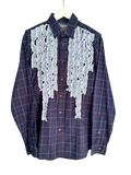 Tabetha Shirt - Small (Navy Check)