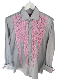 Tabetha Shirt - Medium (Black white and pink)