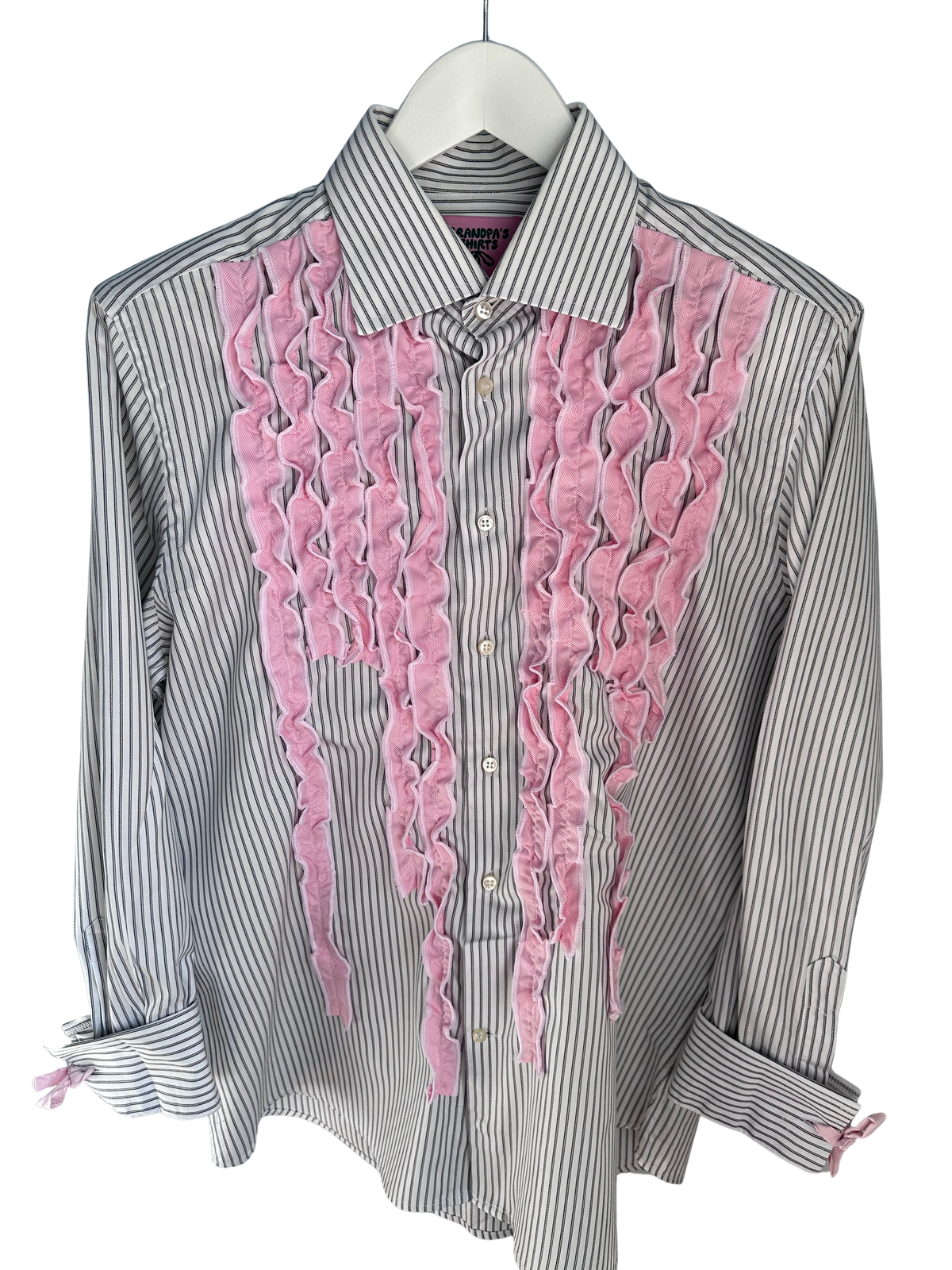 Tabetha Shirt - Medium (Black white and pink)